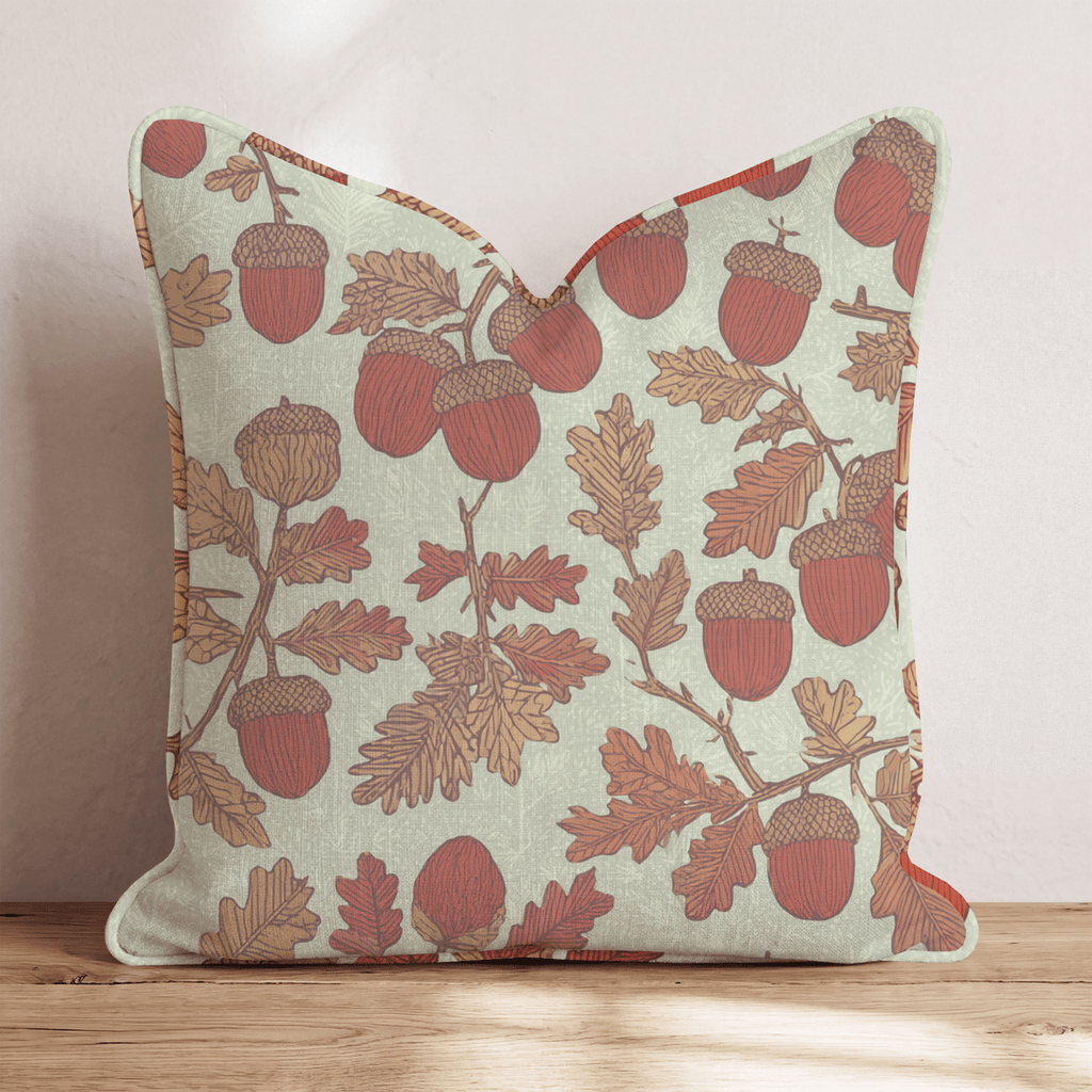 Hanging Acorns Throw Pillow - Hillcroft Home