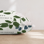 Happy Anniversary Garland Throw Pillow - Hillcroft Home