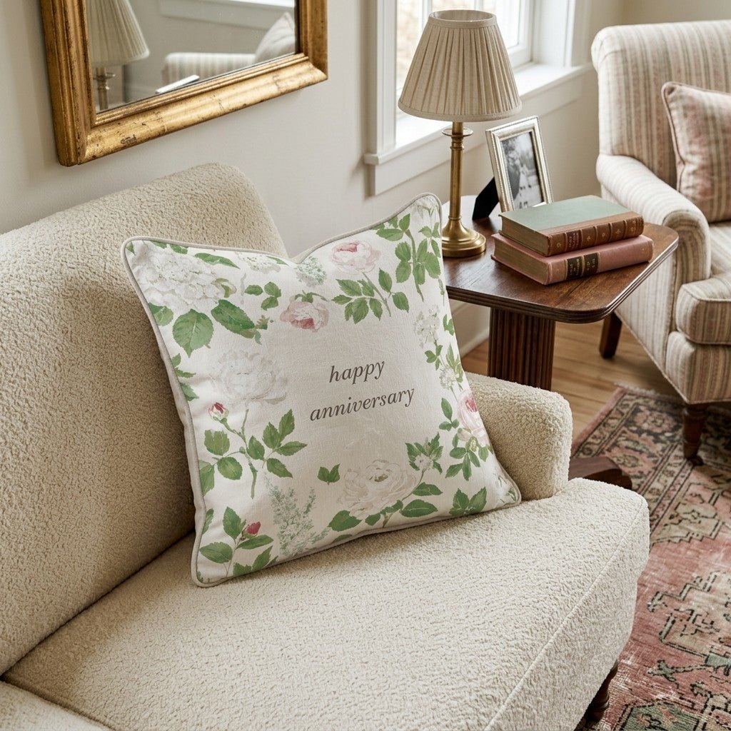 Happy Anniversary Throw Pillow - Hillcroft Home