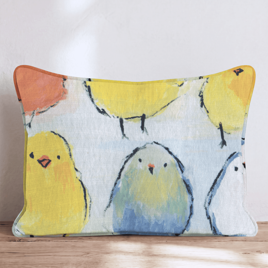 Happy Chicks Throw Pillow - Hillcroft Home