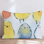 Happy Chicks Throw Pillow - Hillcroft Home