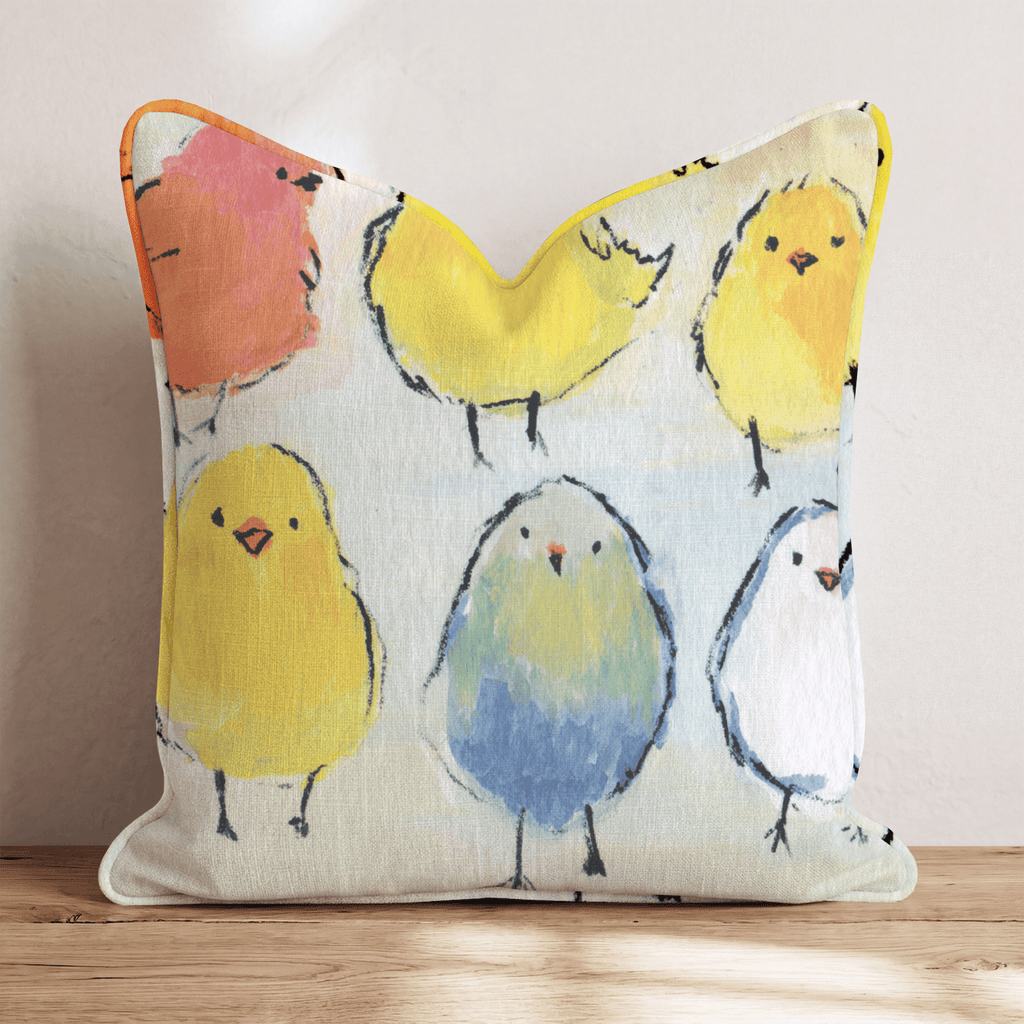 Happy Chicks Throw Pillow - Hillcroft Home