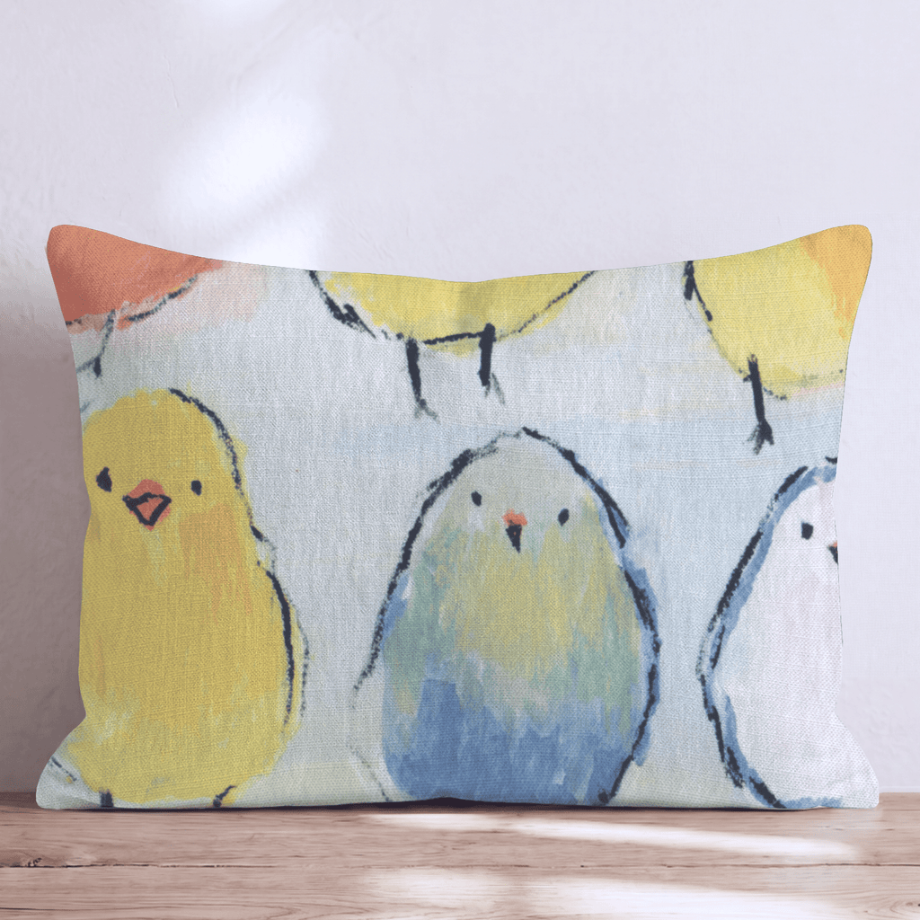 Happy Chicks Throw Pillow - Hillcroft Home