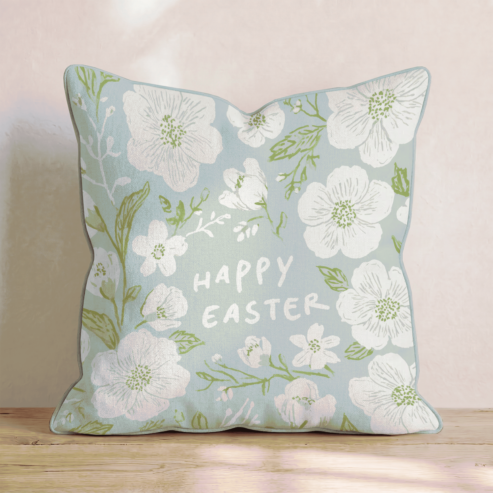 Happy Easter Throw Pillow - Hillcroft Home