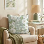Happy Easter Throw Pillow - Hillcroft Home