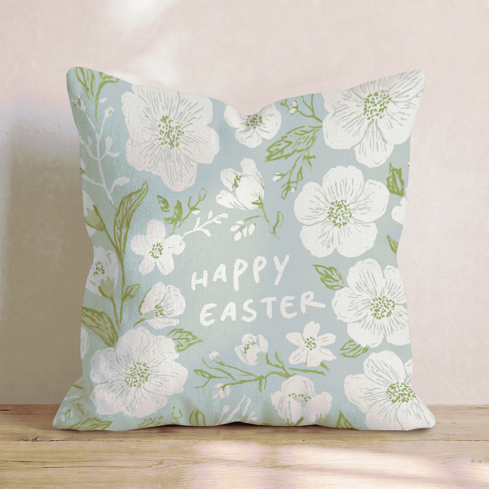 Happy Easter Throw Pillow - Hillcroft Home