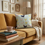 Happy Hens Throw Pillow - Hillcroft Home