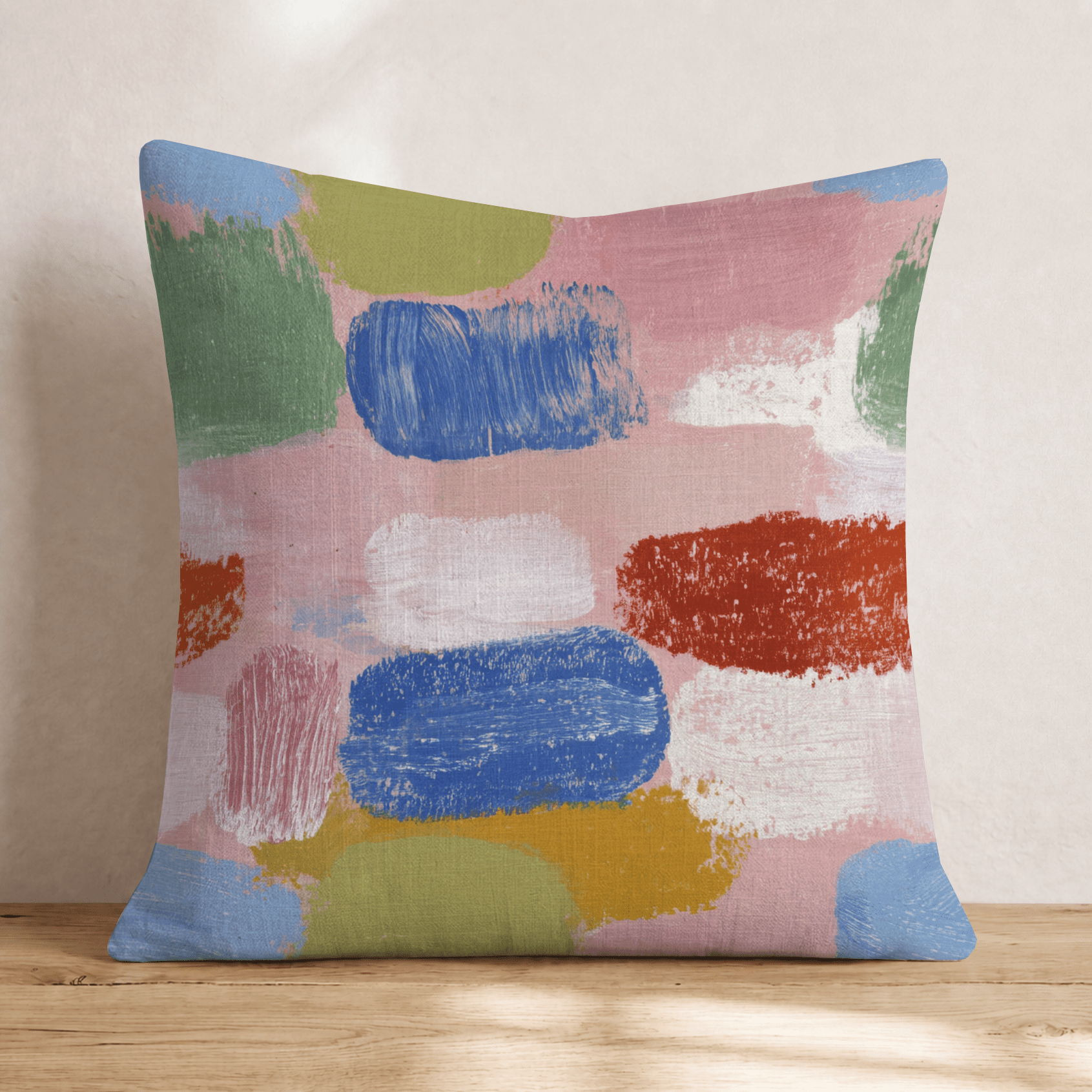 Happy Paint Throw Pillow - Hillcroft Home