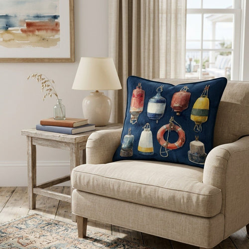 Harbor Buoy Throw Pillow - Hillcroft Home