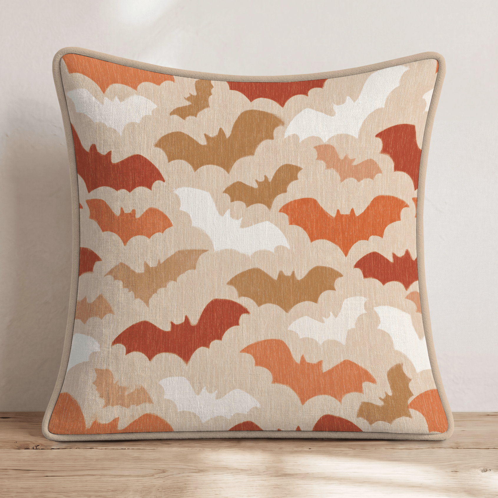 Harvest Bat Swarm Throw Pillow - Hillcroft Home