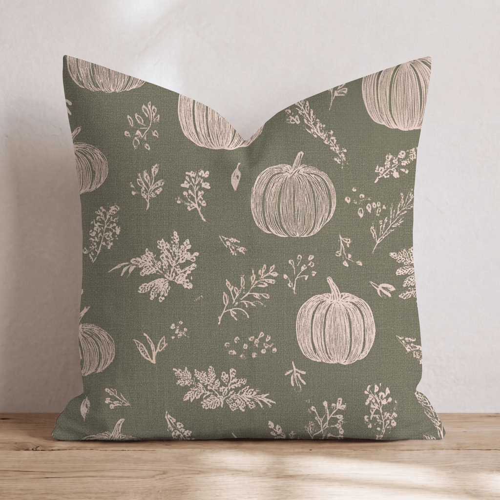 Harvest Chalkboard Throw Pillow - Hillcroft Home