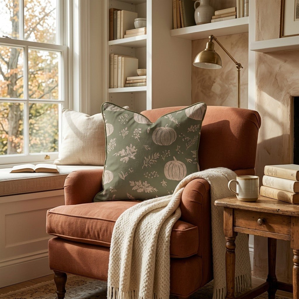 Harvest Chalkboard Throw Pillow - Hillcroft Home