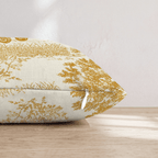 Harvest Fields Toile Throw Pillow - Hillcroft Home