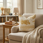Harvest Fields Toile Throw Pillow - Hillcroft Home