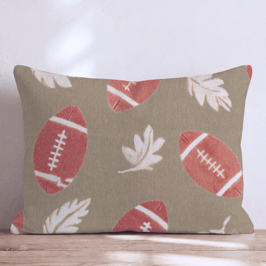 Harvest Football Toss Throw Pillow - Hillcroft Home