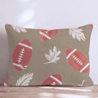 Harvest Football Toss Throw Pillow - Hillcroft Home