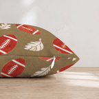 Harvest Football Toss Throw Pillow - Hillcroft Home