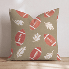 Harvest Football Toss Throw Pillow - Hillcroft Home