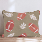 Harvest Football Toss Throw Pillow - Hillcroft Home