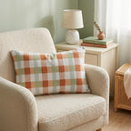 Harvest Gingham Throw Pillow - Hillcroft Home