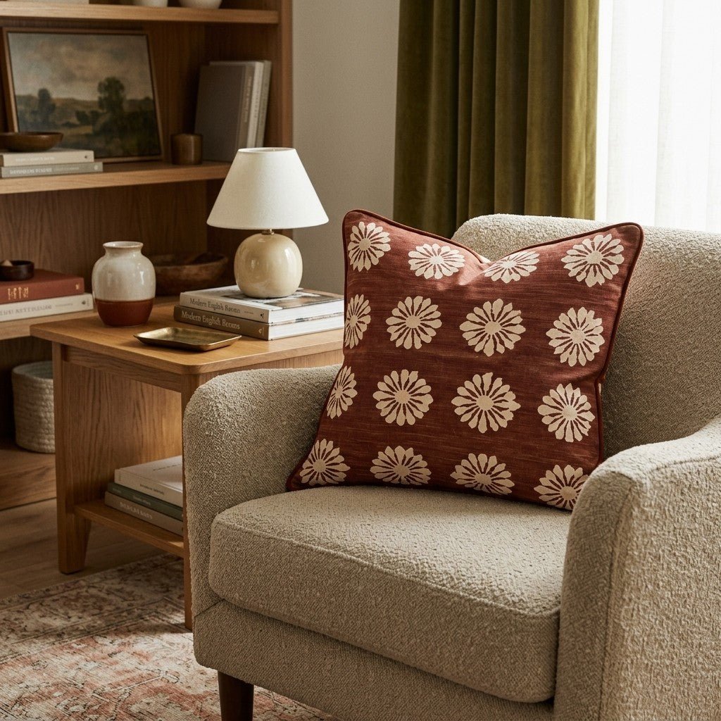 Harvest Hearth Throw Pillow - Hillcroft Home