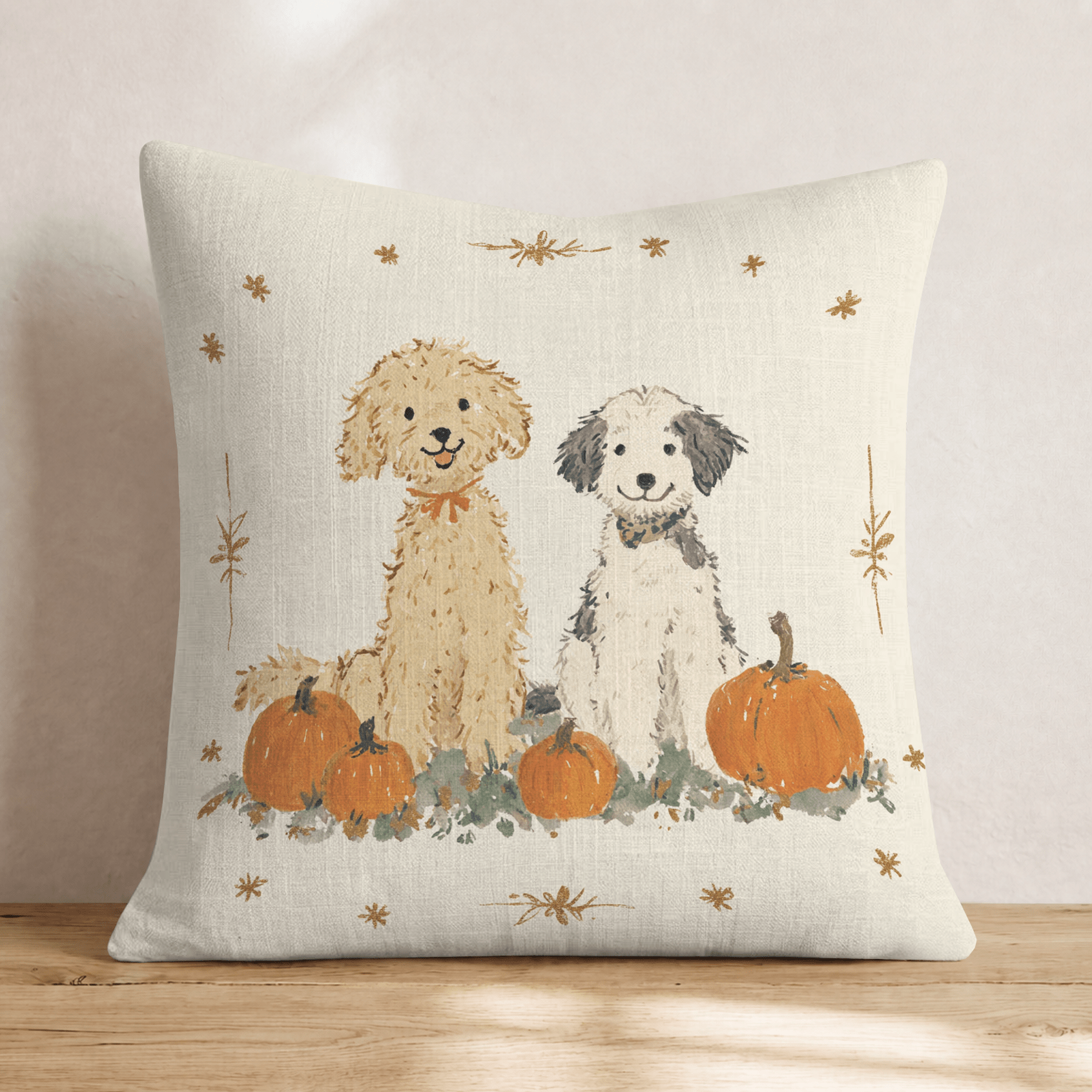 Harvest Hounds Throw Pillow - Hillcroft Home