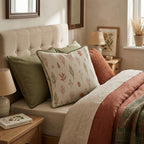 Harvest Stalks and Sprigs Throw Pillow - Hillcroft Home