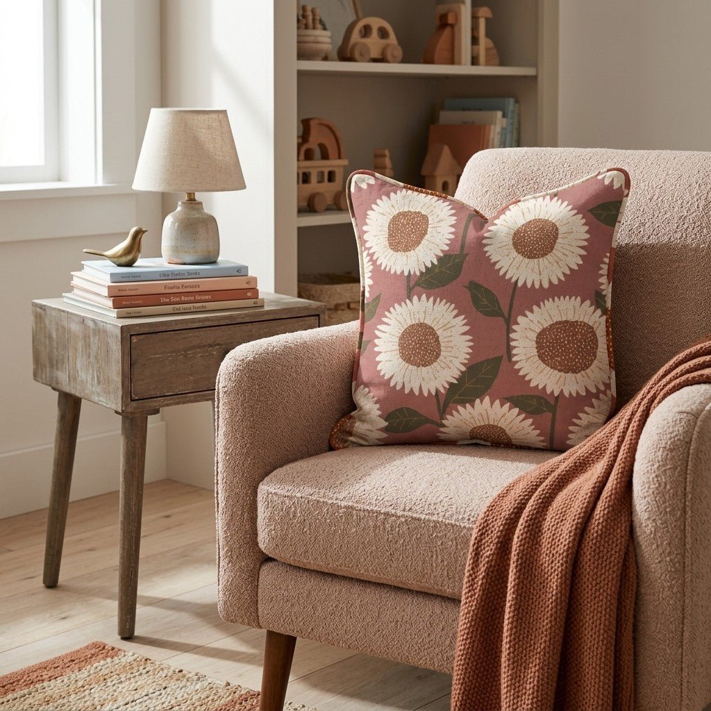 Harvest Sunburst Throw Pillow - Hillcroft Home