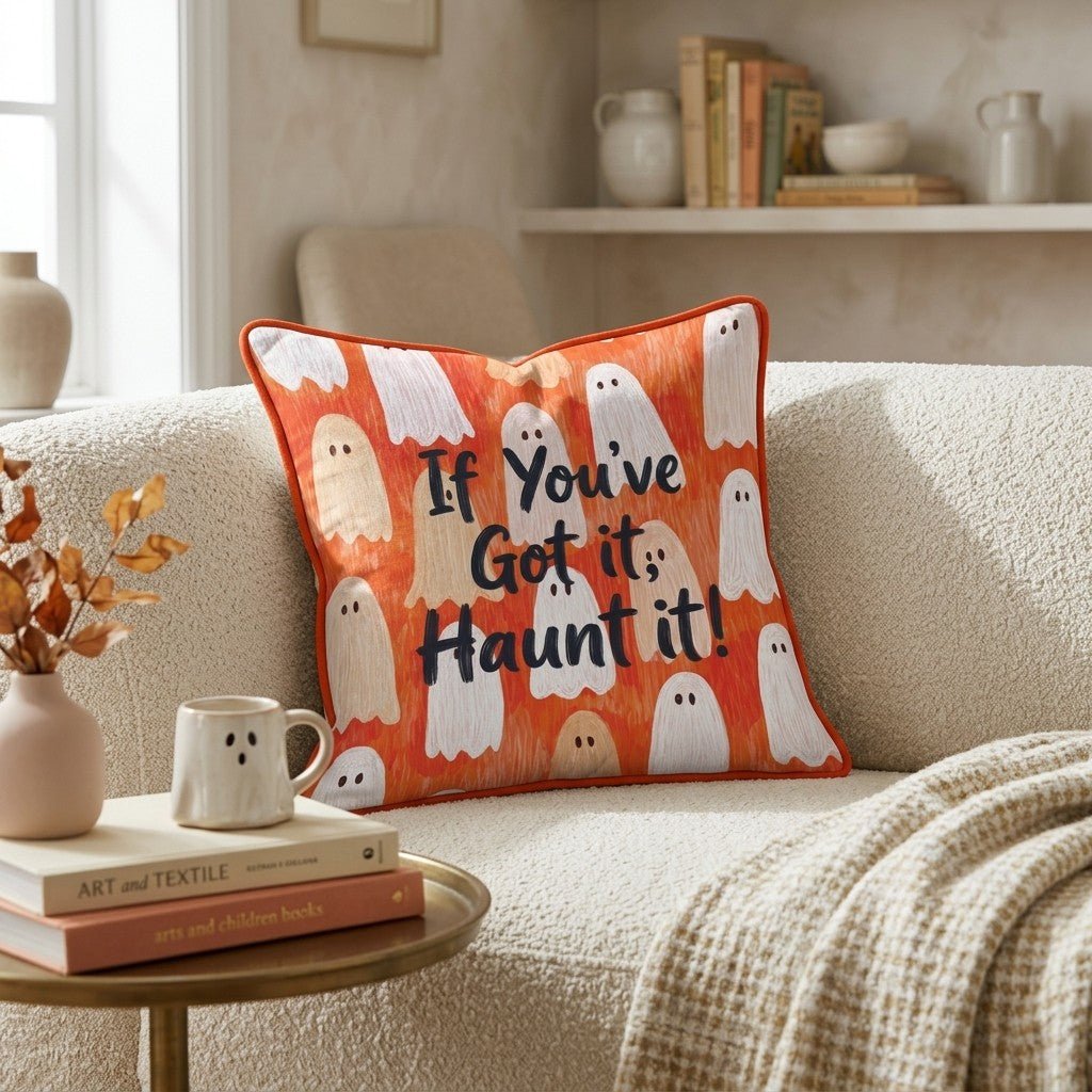 Haunt it Throw Pillow - Hillcroft Home