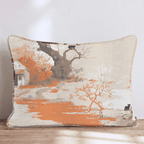 Haunted Black Cat Toile Throw Pillow - Hillcroft Home