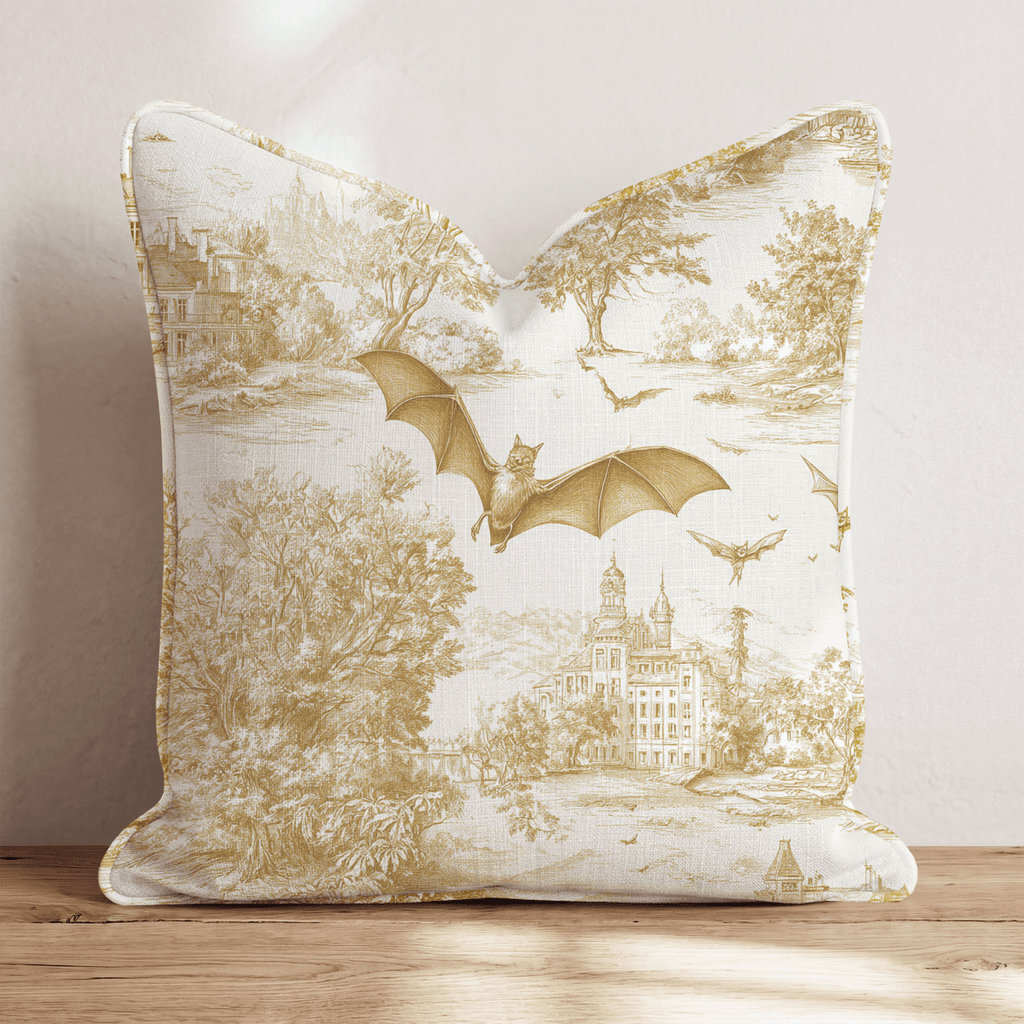 Haunted Woodland Toile Throw Pillow - Hillcroft Home