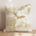 Haunted Woodland Toile Throw Pillow - Hillcroft Home