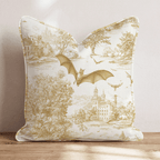 Haunted Woodland Toile Throw Pillow - Hillcroft Home