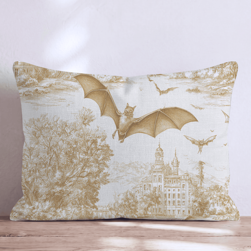 Haunted Woodland Toile Throw Pillow - Hillcroft Home