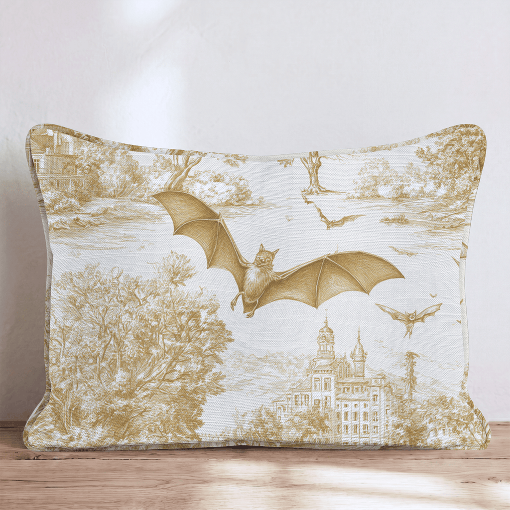 Haunted Woodland Toile Throw Pillow - Hillcroft Home