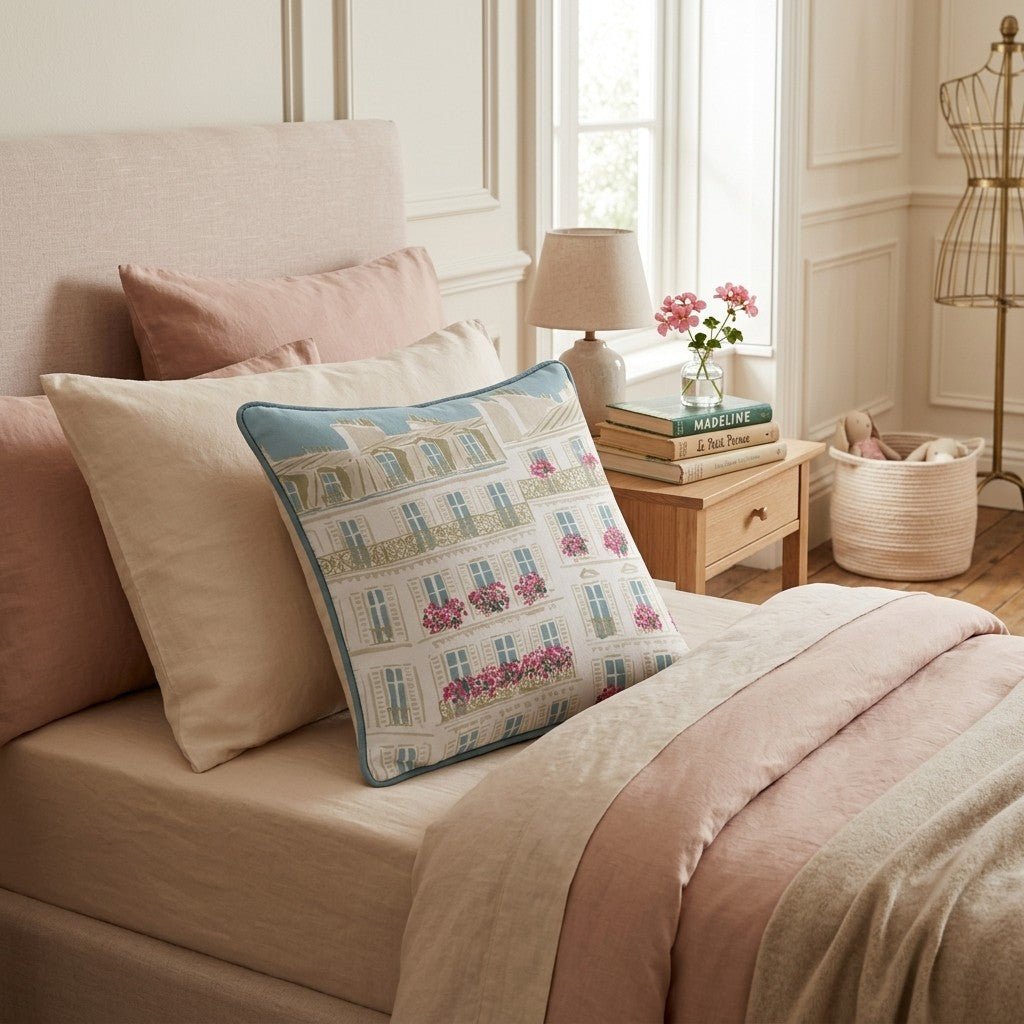 Haussmann Balconies Throw Pillow - Hillcroft Home