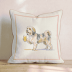 Havanese Lager Throw Pillow - Hillcroft Home
