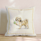 Havanese Matcha Throw Pillow - Hillcroft Home
