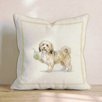 Havanese Matcha Throw Pillow - Hillcroft Home