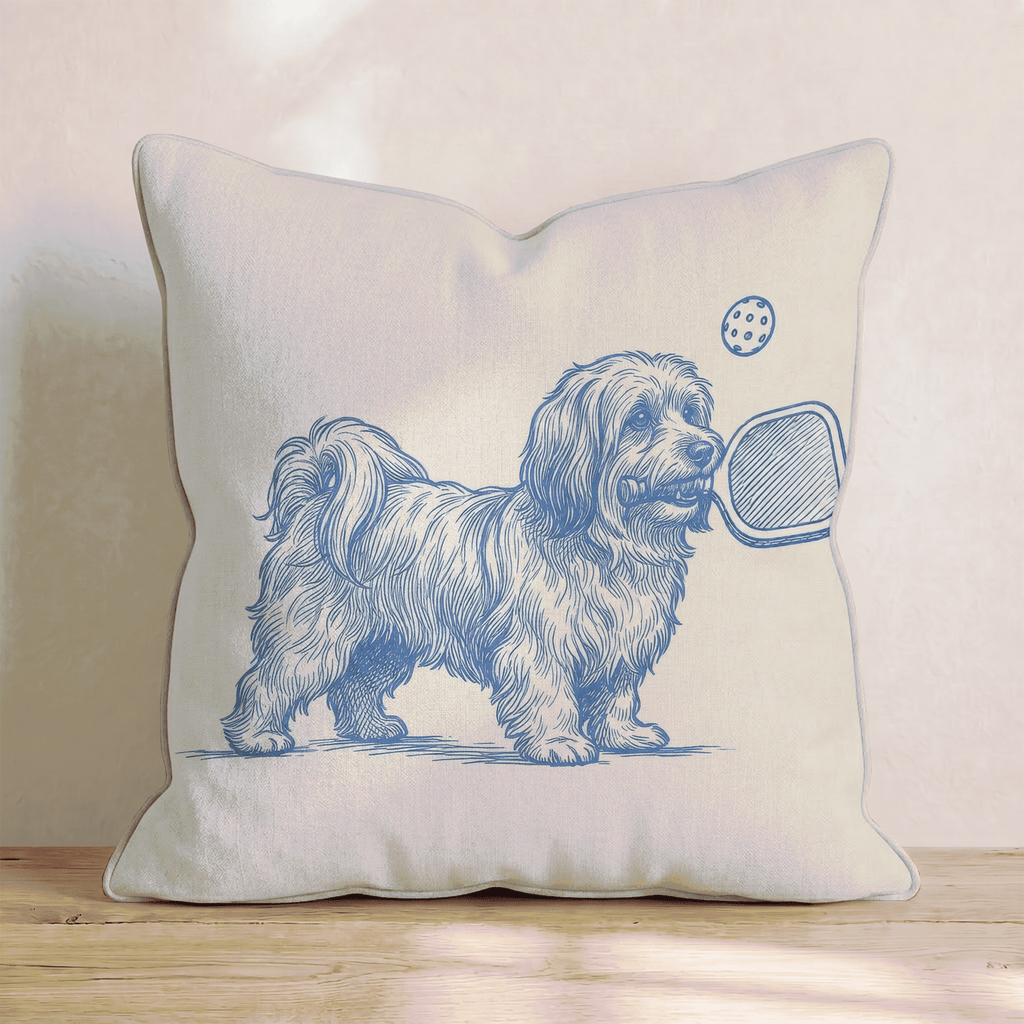 Havanese Pickleball Throw Pillow - Hillcroft Home