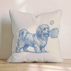 Havanese Pickleball Throw Pillow - Hillcroft Home