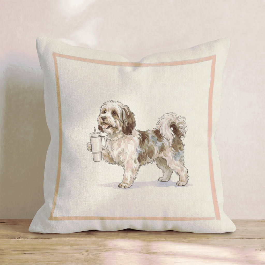 Havanese Tumbler Throw Pillow - Hillcroft Home