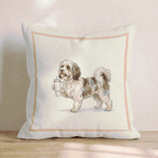Havanese Tumbler Throw Pillow - Hillcroft Home