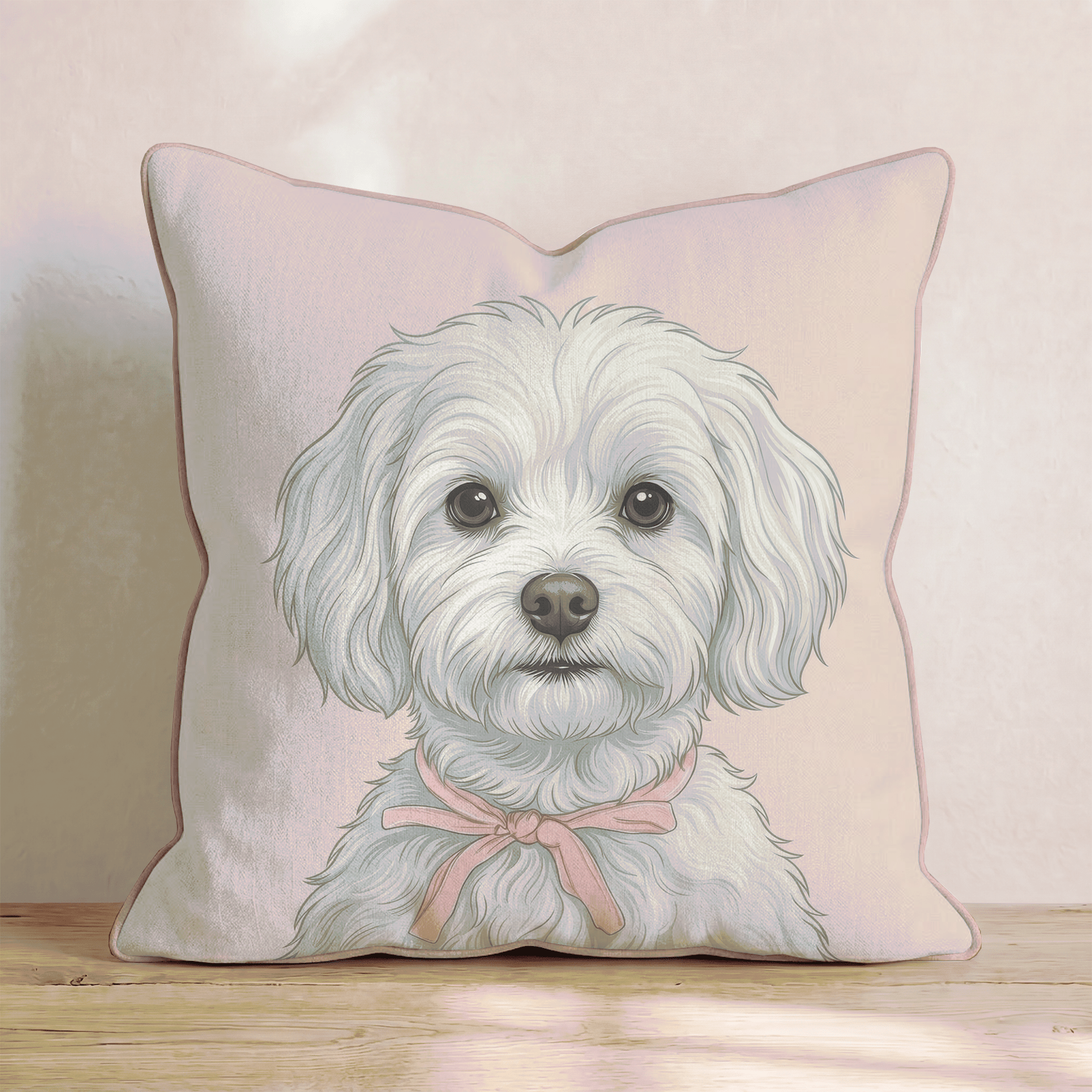 Havenese Portrait Throw Pillow - Hillcroft Home