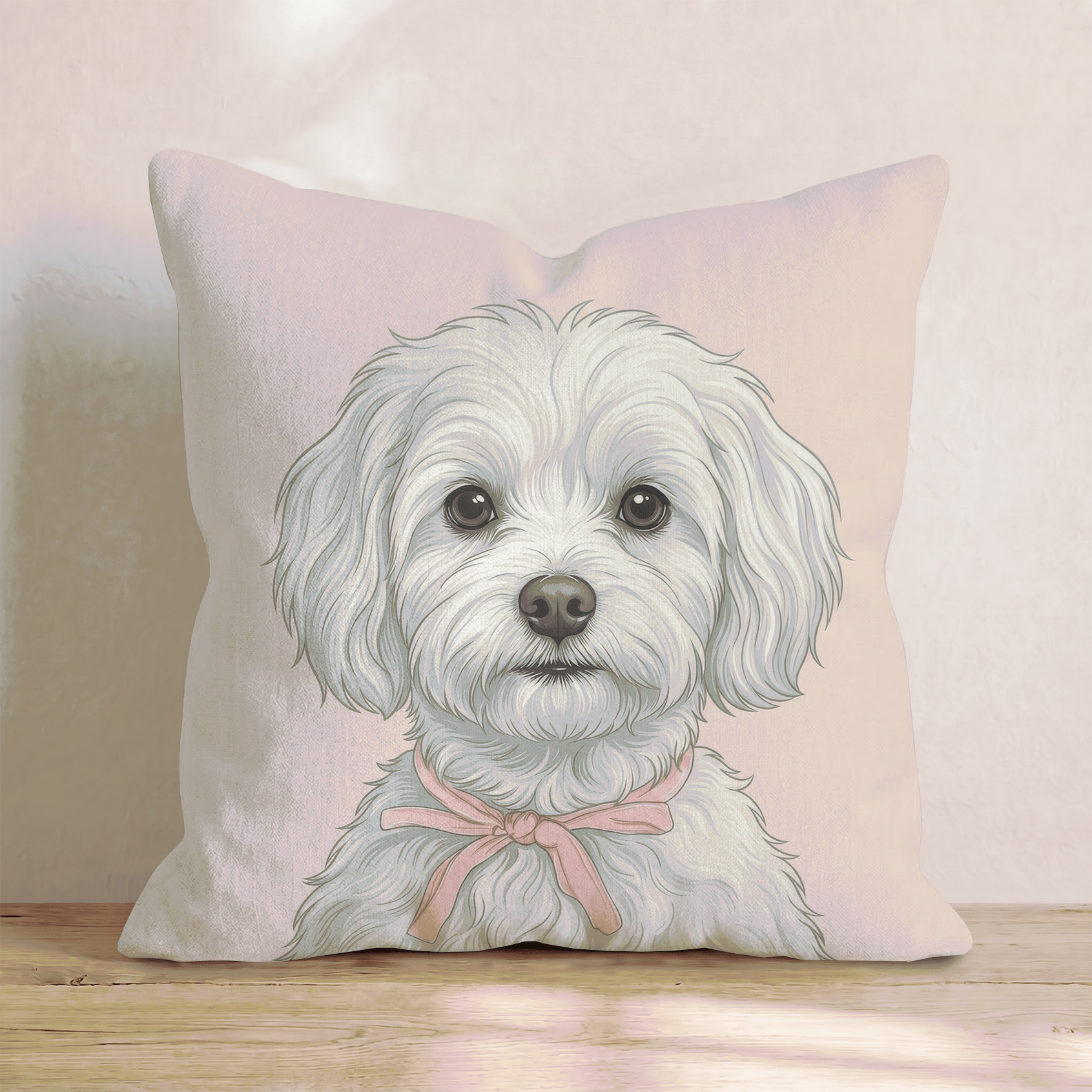 Havenese Portrait Throw Pillow - Hillcroft Home