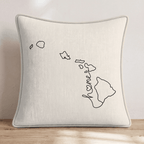 Hawaii Home Throw Pillow - Hillcroft Home