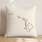Hawaii Home Throw Pillow - Hillcroft Home