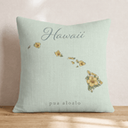 Hawaii State Flower Throw Pillow - Hillcroft Home