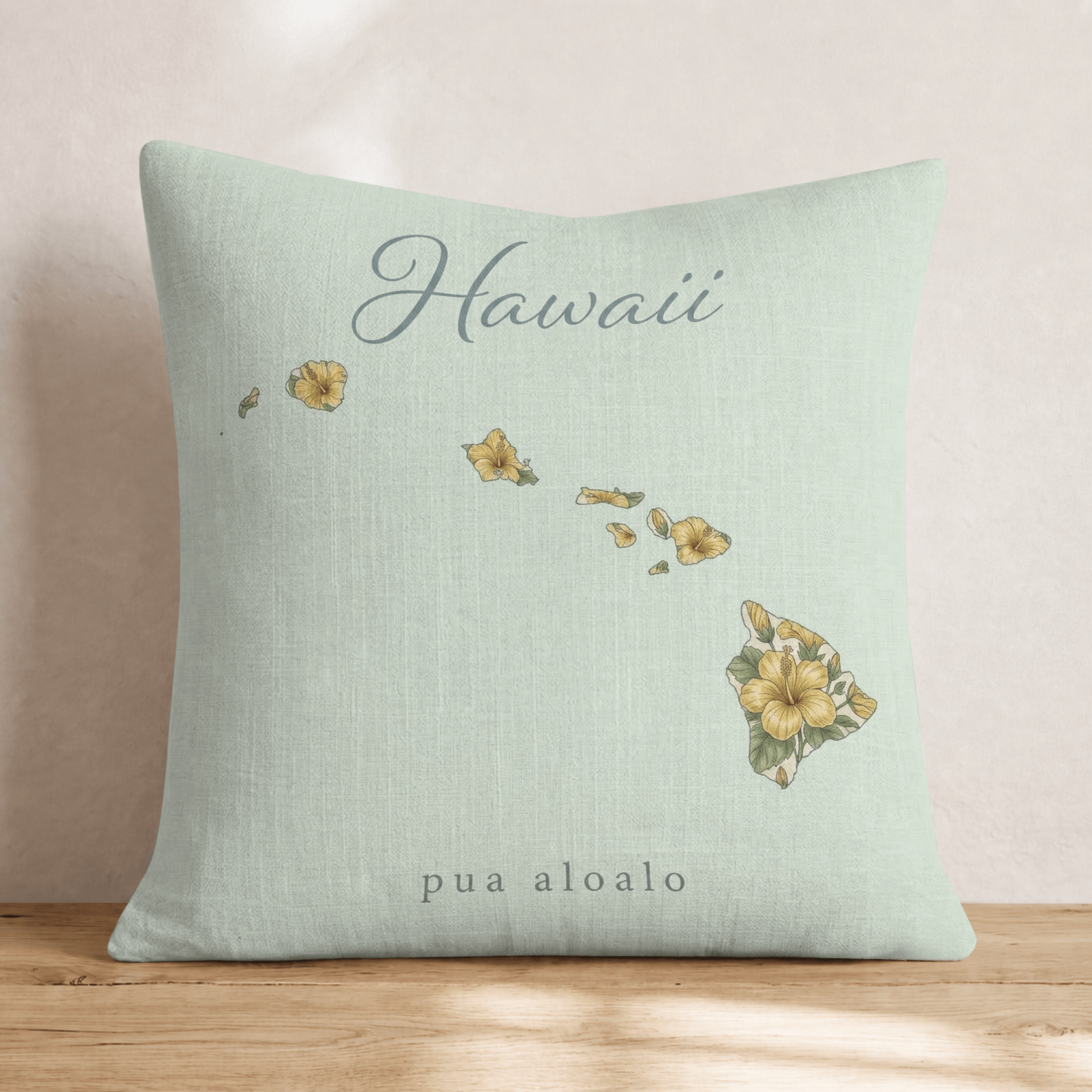 Hawaii State Flower Throw Pillow - Hillcroft Home