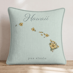 Hawaii State Flower Throw Pillow - Hillcroft Home